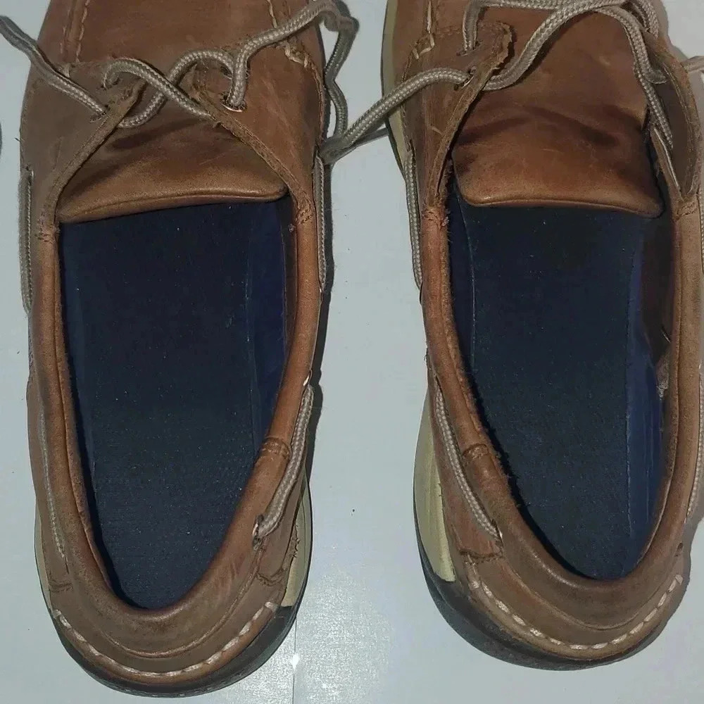 Sperry Intrepid 2 Eye Boat Shoe Moc Silhouette Dark Tan Sz 11.5 M Mens - Picture 12 of 12
